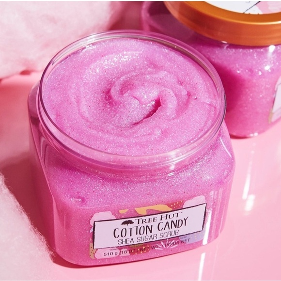 Tree Hut Cotton Candy Shea Sugar Body Scrub 18oz, New - Picture 2 of 3